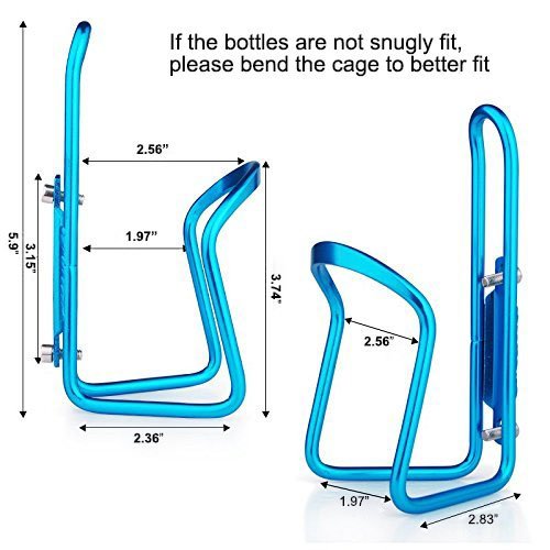 アルミ合金自転車水筒ケージブルー