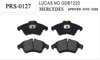 Semi-metallic PRS-0127 auto brake pads for MERCEDES