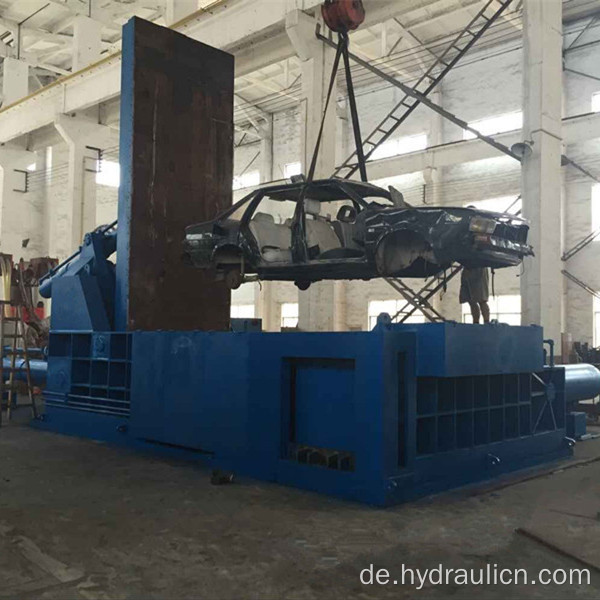 automatische Abfallautopresse hydraulische Autoballenpresse