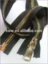 metal zipper big teeth with gold teeth plated teeth and nickel teeth