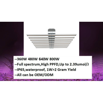 New 480w 640W 800w LED Grow Light bar