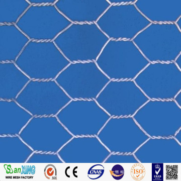 Malha de arame hexagonal galvanizada e com revestimento de PVC