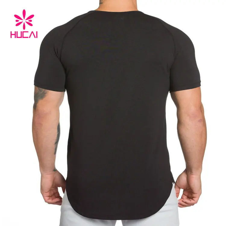 Men's Workout Fitness Quick Dry Solid Color Tech T-Shirt