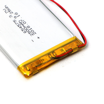 High Performance 654575 3.7V 2500mAh Li Polymer Battery