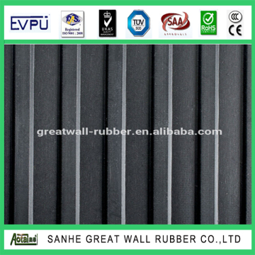V-Grooved Ribbed Rubber Matting corrugated Rubber Flooring