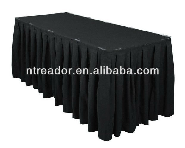 14ft polyester table skirt royal blue