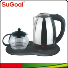 Stainless steel kettle set for warming tea