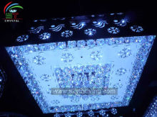 new crystal ceiling lamps with led/ square crystal ceiling/ dining room crystal ceiling led lighting