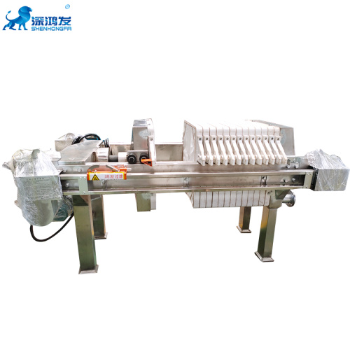 Cadre de plaque hydraulique automatique Filtres de presse en acier inoxydable