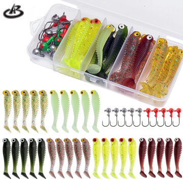High-Quality Artificial Plastic Fishing Baits, Soft Lures, and Complete Tackle Set Kit