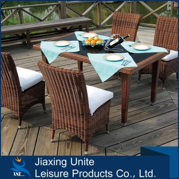 patio furniture-5pc poly rattan /wicker patio furniture dining set
