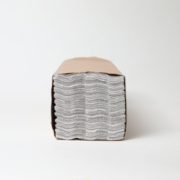 Bamboo Paper Towels C Fold, Unbleached, Brown and White Multifold