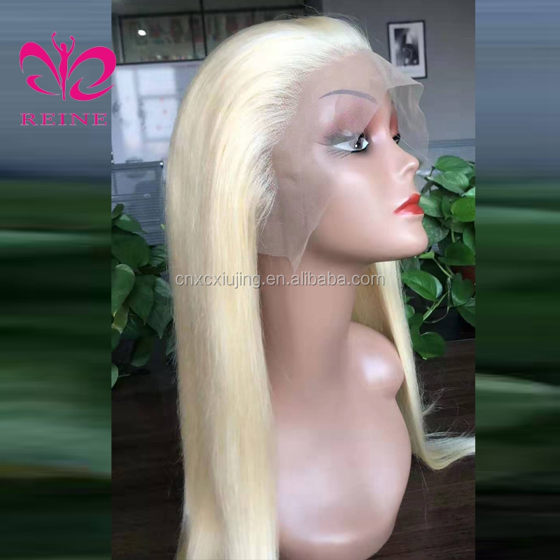 Reine 13x4 Lace Frontal 613 Straight  Wigs 613 Blonde Malaysian Lace Front Human Hair Wigs Blonde 613 Short Bob Lace Wigs