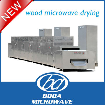 continuous wood microwave drying
