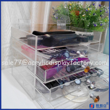 clear acrylic makeup storage organizer /7 tier makeup storage drawers