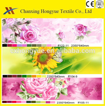 40GSM Poly pongee woven printed fabric for mattress cover/Pongee printed textile fabric