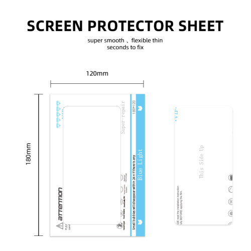 Film hydrogel anti-bleu pour machine à découper le film