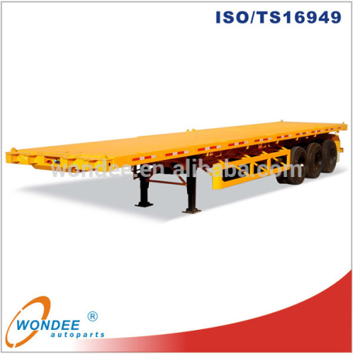 Manufacture 3-axle Flatbed Trailer Sales