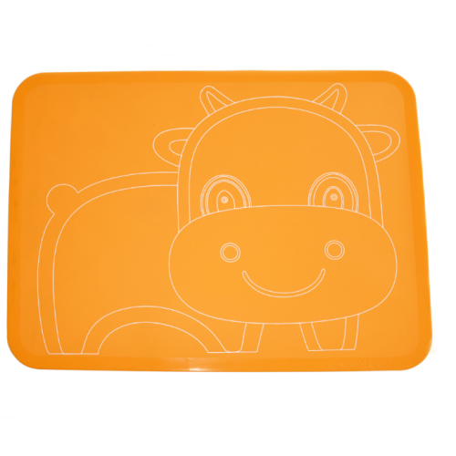 Máy rửa chén động vật an toàn in silicone placemats