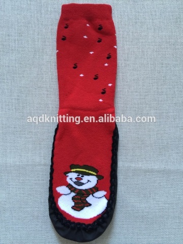 red christmas girl holiday socks AQD-FS-16