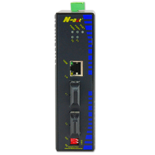 3-Port Industrial Fast Ethernet Redundant Media Converter