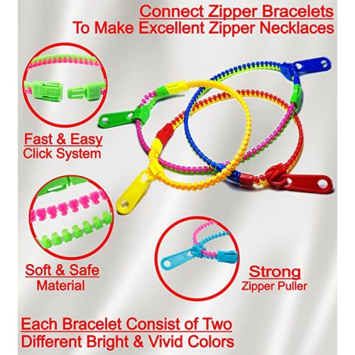 Fidget Leksaker Zipper Armband Påskkorg Stuffers