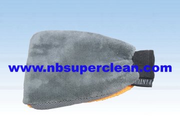 high quality waterproof car wash mitt ,microfiber car washing cleaning mitt