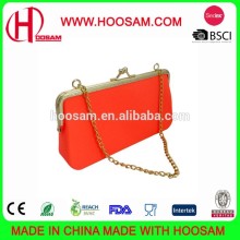 OEM fashion silicone chain bags, 2015 Latest design silicone bags with metal chain,