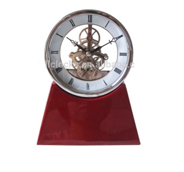 High Quality Solid Wood Skeleton Clock