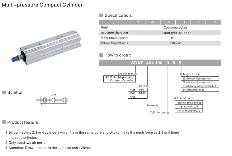 SDAT air cylinder