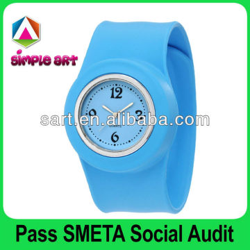 colorful silicone slap watch