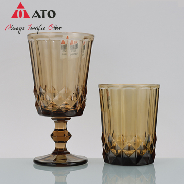 Amber Glassware goblets wine glass For Home