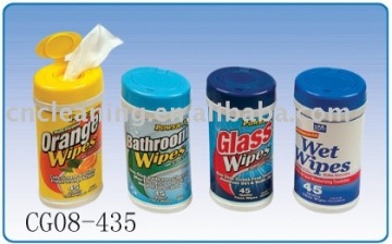 glass wipes /bathroom wipes/ wet wipes/fresh scented wipes