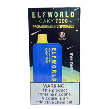 7000 Puffs Elfworld Brand reciclável Vapes descartáveis