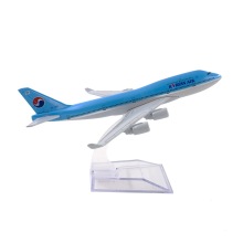 16cm 1:400 Scale Korean Air Boeing B747 Diecast Model Plane: An Aviation Collectible and Toy Gift