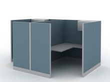 modular wood furniture office partition cubicles