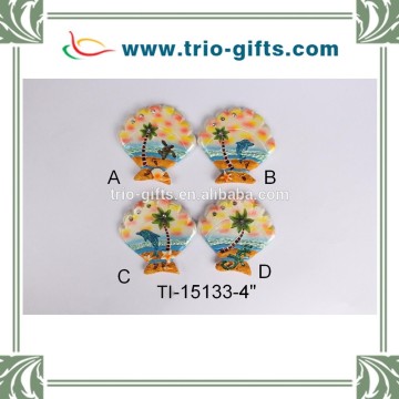 Promotional shell magnets for souvenir items