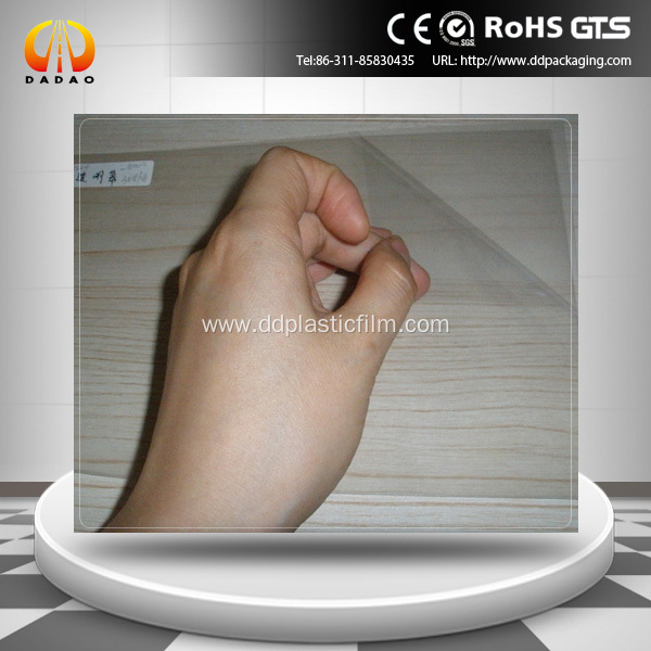 Holographic clear rear projection adhesive film