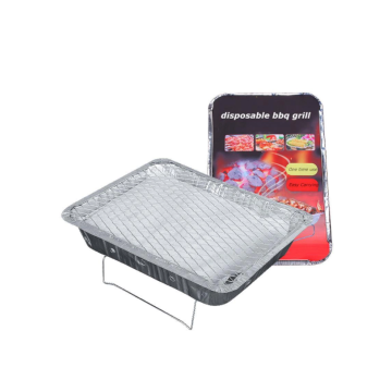 Tinfoil disposable barbecue grill