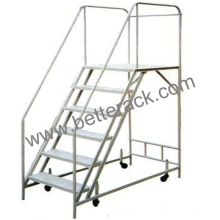 steel warehouse rack ladders