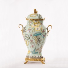 Handcrafted Porcelain Jar with Lid - Modern Art Deco Ceramic Vase for Home Decor