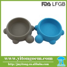 Colorful turtle shaped 100%food grade silicone dog feeders