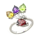 925 sterling silver rings, crystal rings for lady