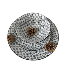 Customizable Sets Tempered Glass Plates Bowl Opal Ware