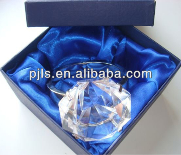 Crystal Napkin Ring with gift box, Crystal wedding napkin rings