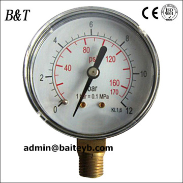 china facotry dry pressure gauge pointer