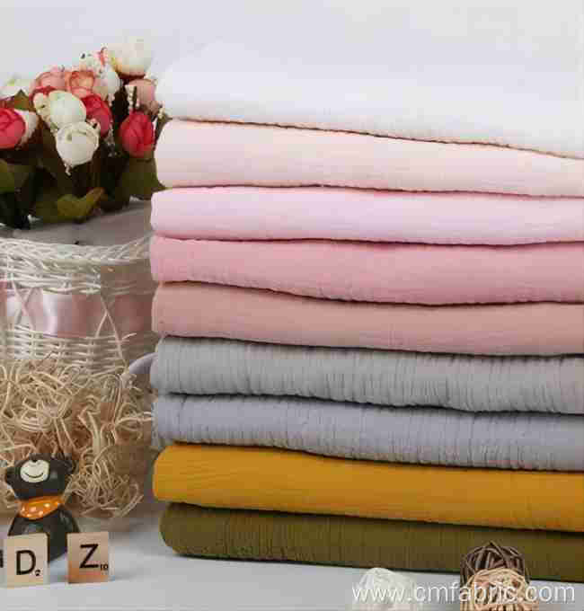 40s 100% cotton crepe double woven fabric