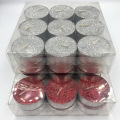 Tealight in alluminio tazze candele rosse alla rinfusa