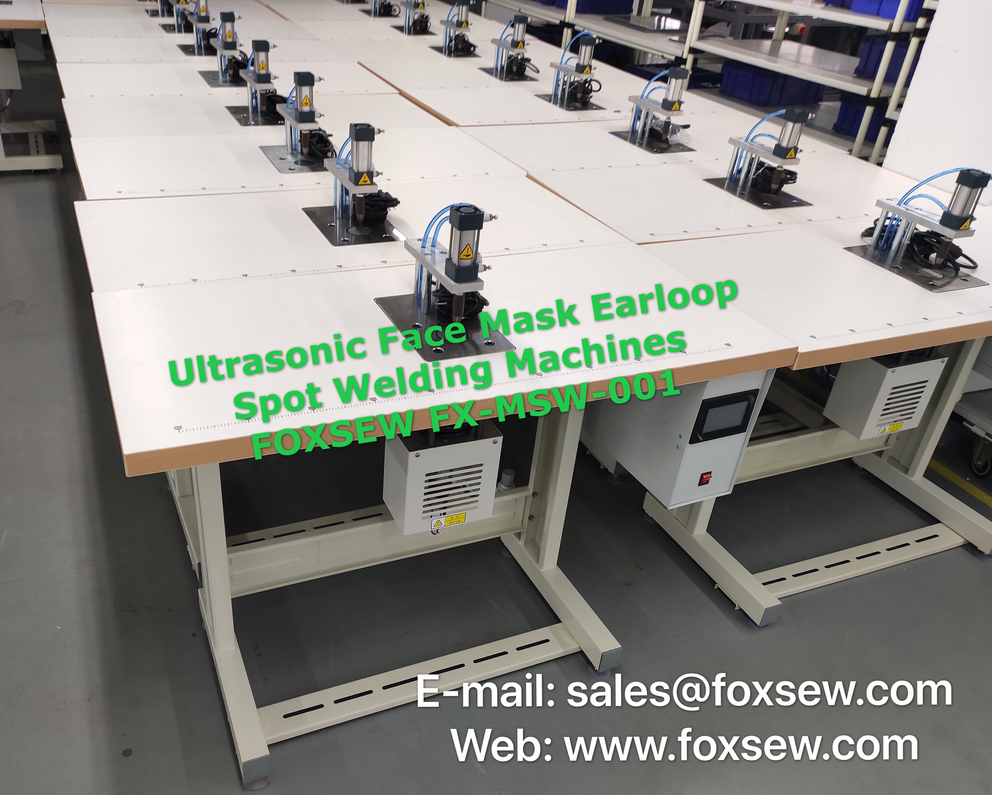 Ultrasonic Face Mask Earloop Spot Welding Machines FOXSEW FX-MSW-001 (3) Ultrasonic Face Mask Earloop Spot Welding Machines FOXSEW FX-MSW-001 (3)