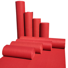 Modern Red Polyester Felt Carpet for Events and Exhibitions